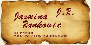 Jasmina Ranković vizit kartica